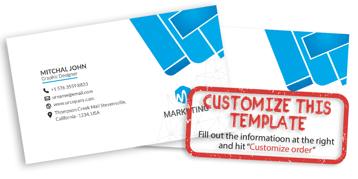 Modern business card for finance